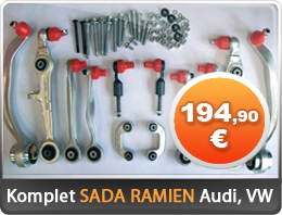 Sada ramien Audi, VW Passat sada ramien