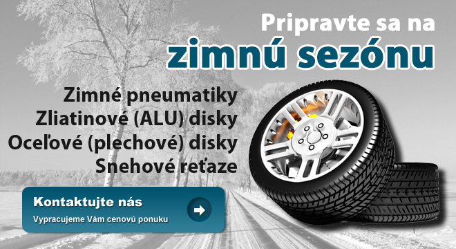 Zimná sezóna - pneumatiky, disky